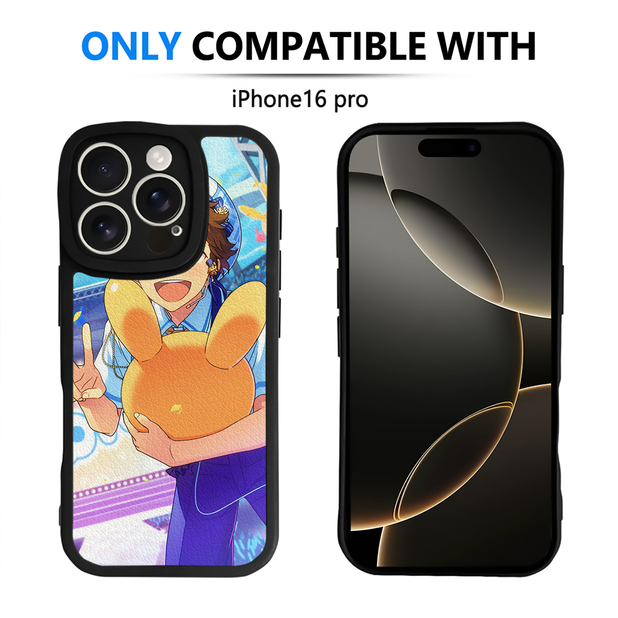 （画像用） あんさんぶるスターズ! Ensemble Stars 【iPhone 16シリーズ対応】シリコンスマホケース（レザー調） 材質：シリコン